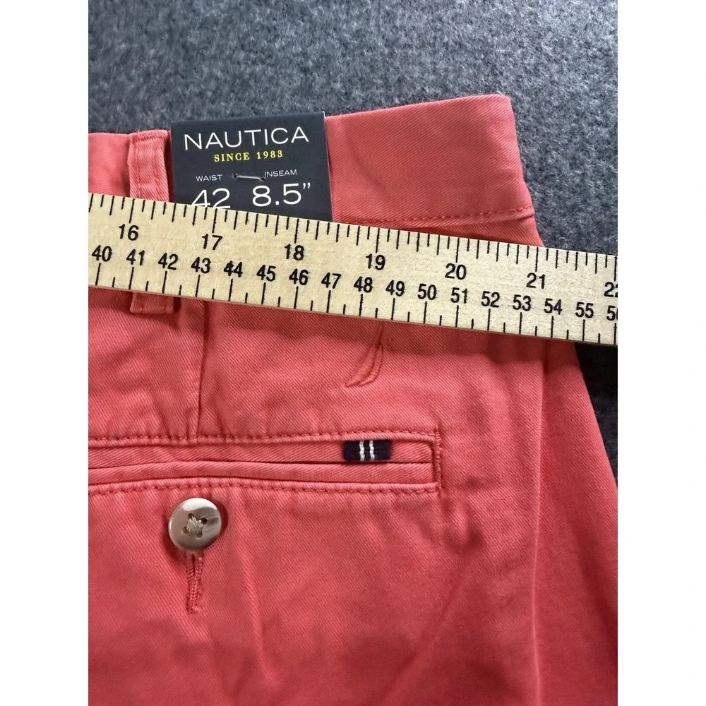 Nautica Men's Port Coral The Deck Short 8.5 Inch Inseam Size 42W‎ NWT